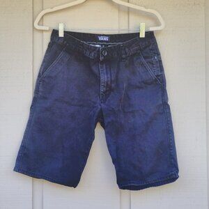 Vans Black Denim Shorts Youth W28 Great Condition